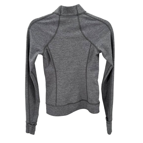 Ivivva By Lululemon Girls Grey Full Zip Jacket W/ Pink Accents Thumb Holes Sz 12 - Picture 7 of 7